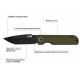 Нож CJRB Nova Green PVD