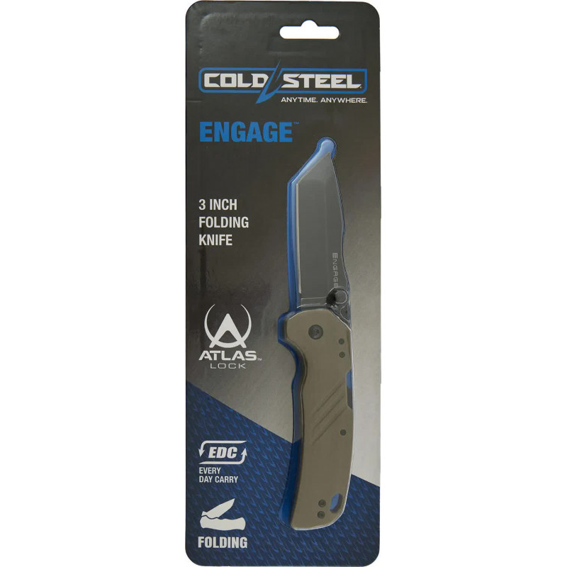 Нож Cold Steel Engage 3" Tanto Point OD Green