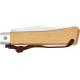 Нож Main Knives "Workers line" Clip Point Beech Wood PU Loop Light Brown