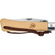Нож Main Knives "Workers line" Clip Point Beech Wood PU Loop Light Brown