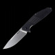 Ніж складаний туристичний Ruike D191-B, (9.2 см) 8Cr13Mov / G10 + steel 420 чорний