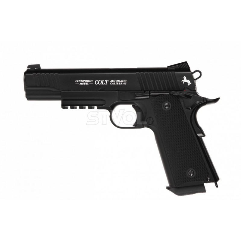 ПНЕВМАТИЧНИЙ ПІСТОЛЕТ UMAREX COLT M45 CQBP BLACK BLOWBACK КАЛ.4,5ММ