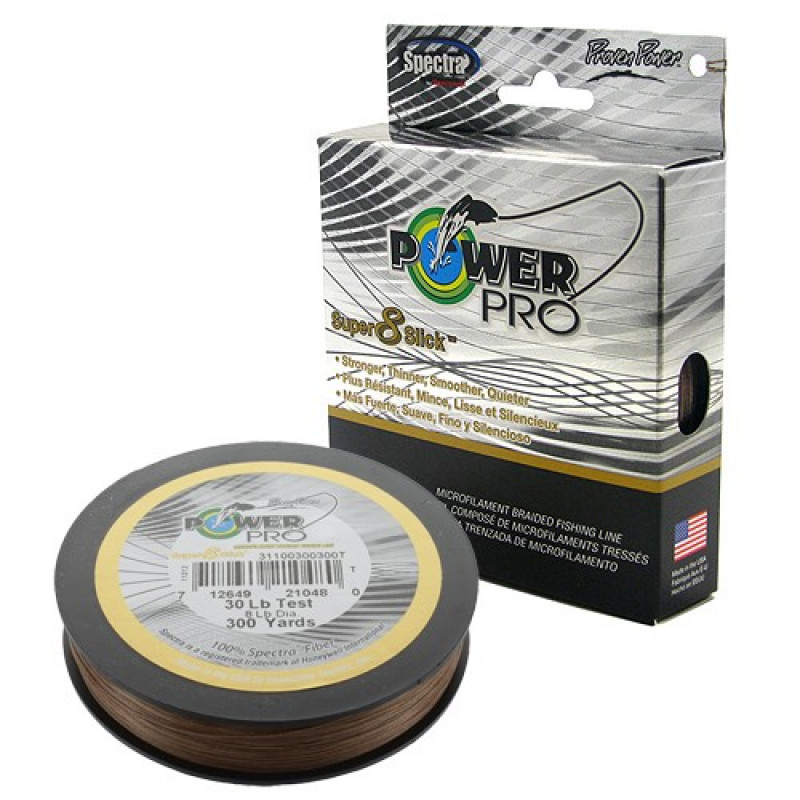 Шнур Power Pro Super 8 Slick 135m коричневый Шнур Power Pro Super 8 Slick 135m коричневый