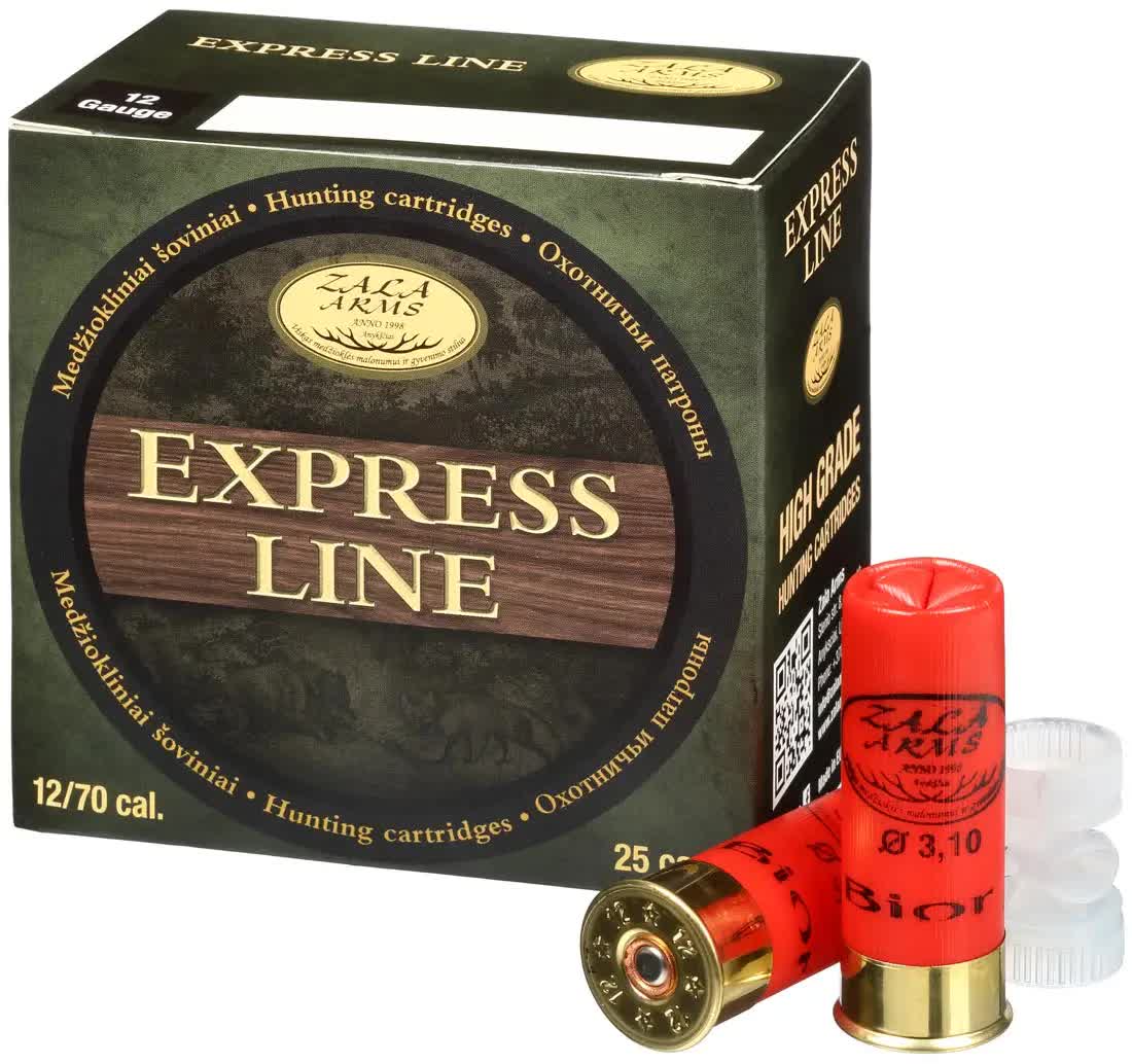 Патрон Zala Arms Express 12/70 дробь №1 (4.00 мм) навеска 32 г